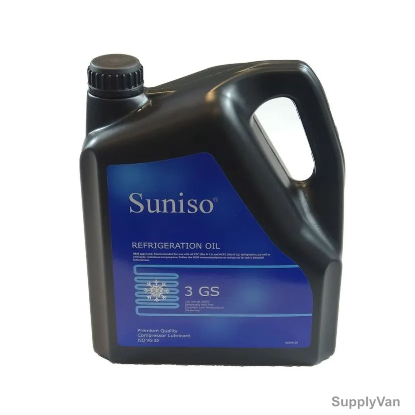 Suniso Refrigeration Oil, 3GS, 1 Gallon