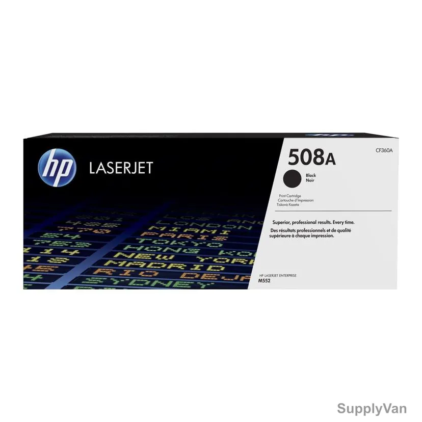 HP Original LaserJet Toner Cartridge, CF360A, 508A, Black — image 1