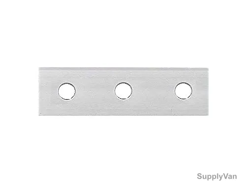 Extrusion Reinforcement Flat Plate, 40 Series, Aluminium, 40 x 120MM, Silver, PK5