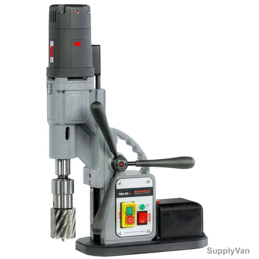Euroboor Vacuum Drilling Machine, VAC.50S+, 1300W, 220-240V, 50MM Cutting Dia — image 1
