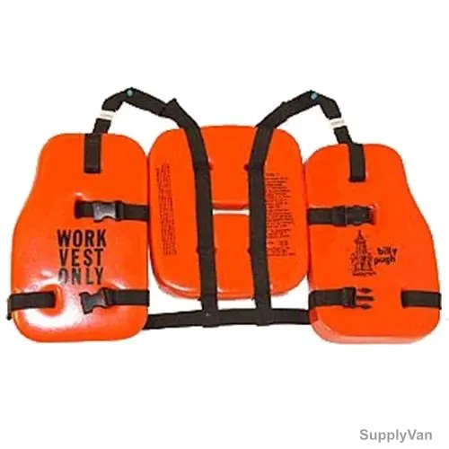 Billy Pugh Work Vest, WVO-100, Nylon, Orange