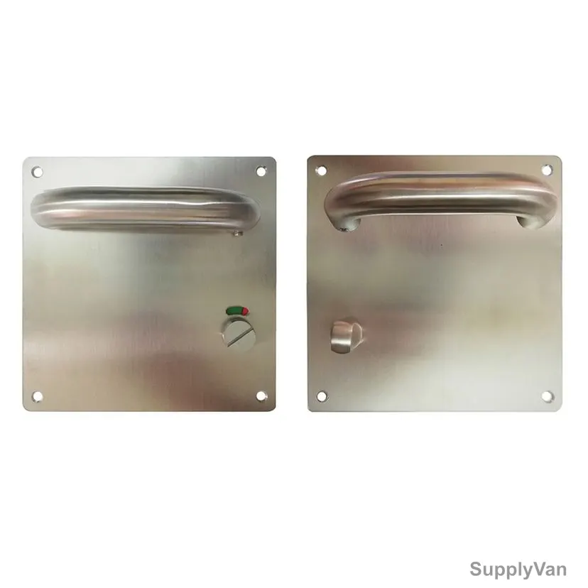 Dorfit Lever Handle With Indicator Knob, DTTP001WC, Square, Stainless Steel, Satin Finish — image 1