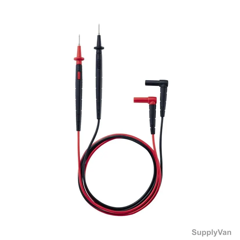 Testo Right Angle Test Lead, 0590-0010, 1225MM, Black/Red
