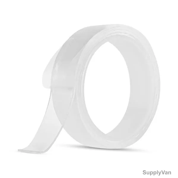 Aibecy Reusable Double Sided Adhesive Tape, Acrylic, 25MM x 1 Mtrs, Clear