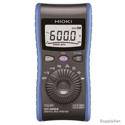 Hioki Digital Multimeter, DT4222, 600V — image 1