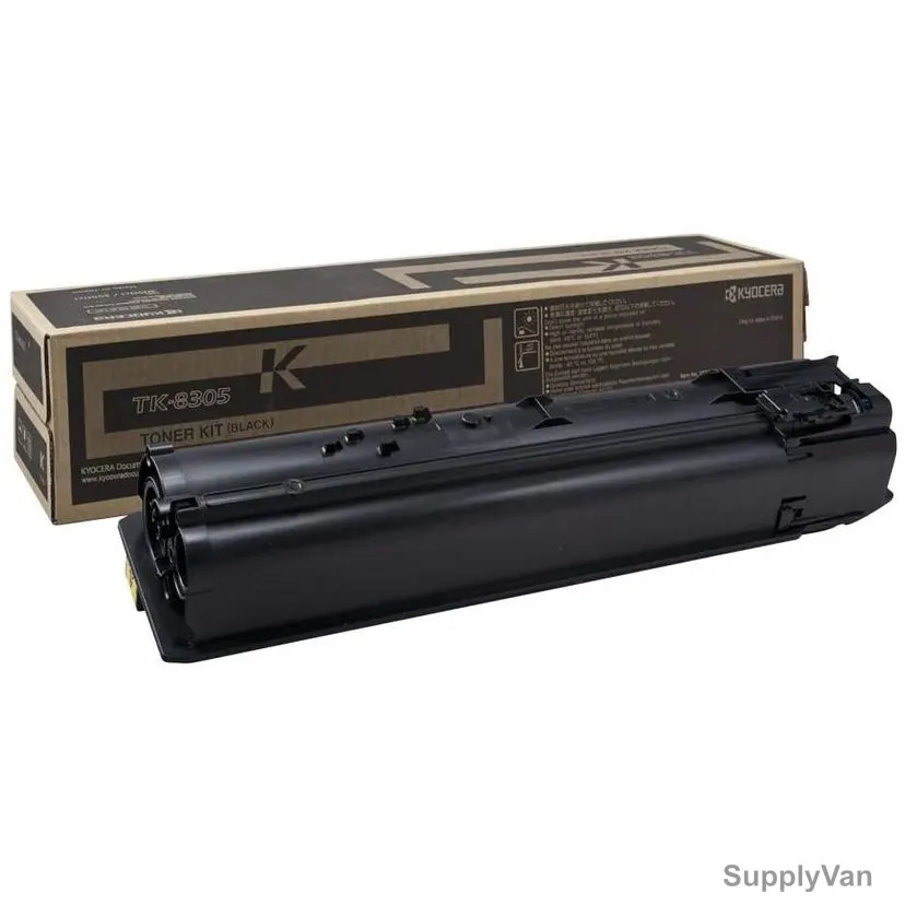 Kyocera Toner Cartridge, TK-8305K, 25000 Pages, Black