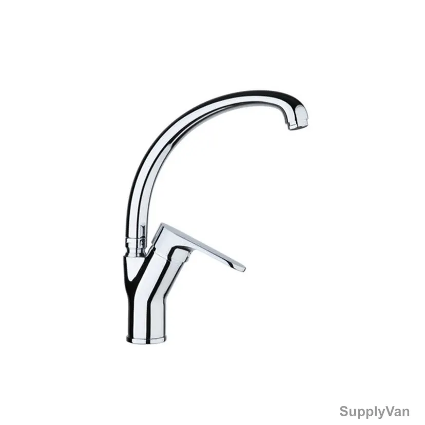 Milano Sink Mixer, Rami, Brass, Chrome Finish — image 1