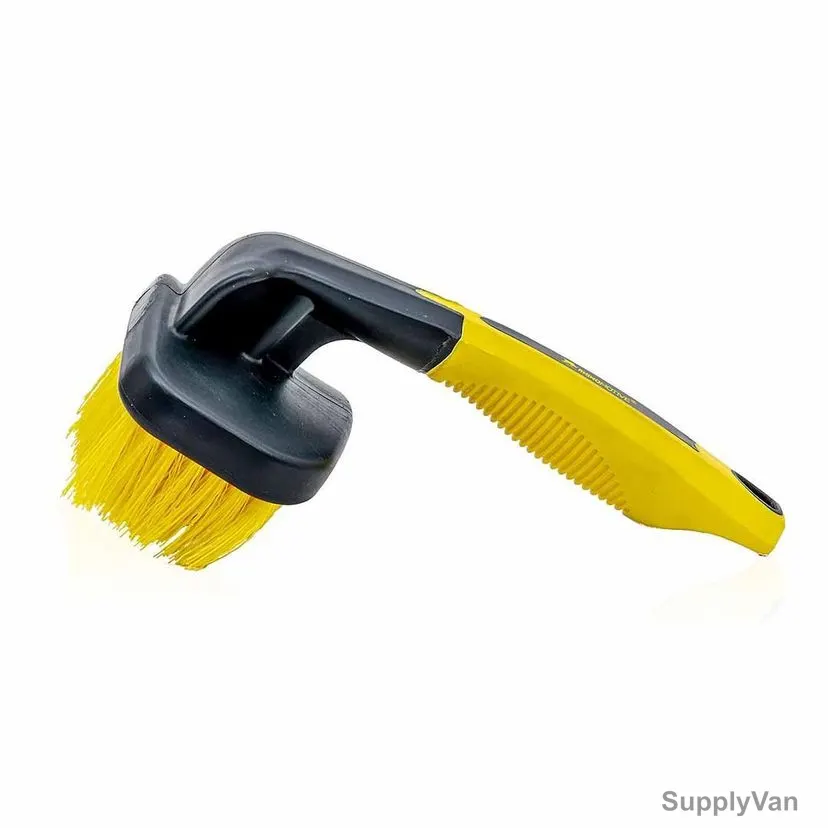 Rhinomotive Contoured Tyre Brush, R1816, Plastic, Black/Yellow — image 1