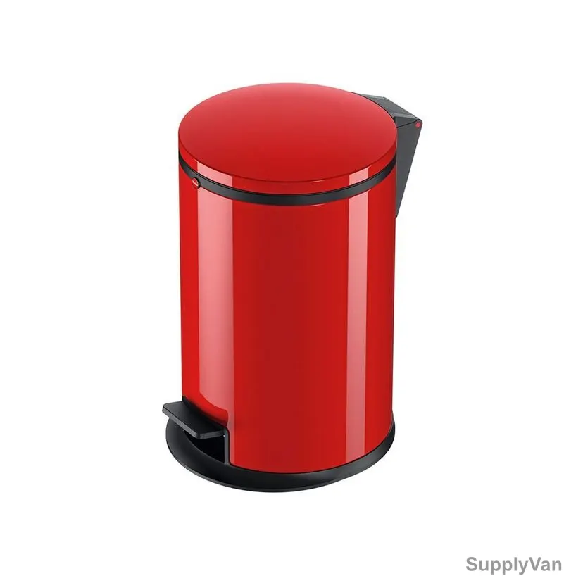 Hailo Pedal Waste Bin, HLO-0517-040, Pure M, 12 Litres, Red