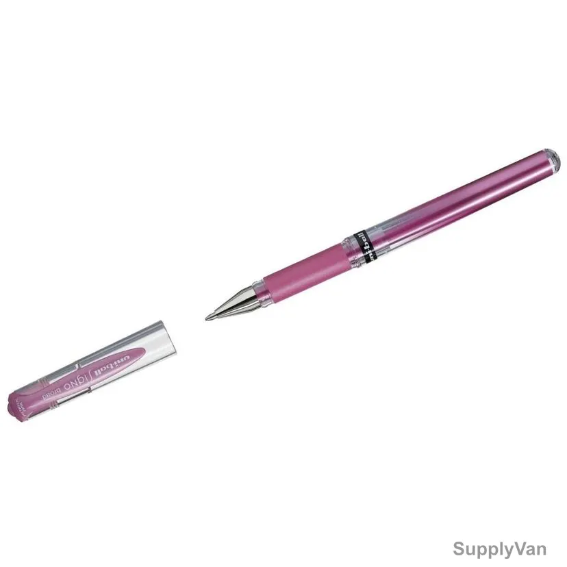 Uni-Ball Gel Ink Pen, UM153M-PK, Signo Broad, 1.0MM Tip, Metallic Pink, 12 Pcs/Pack