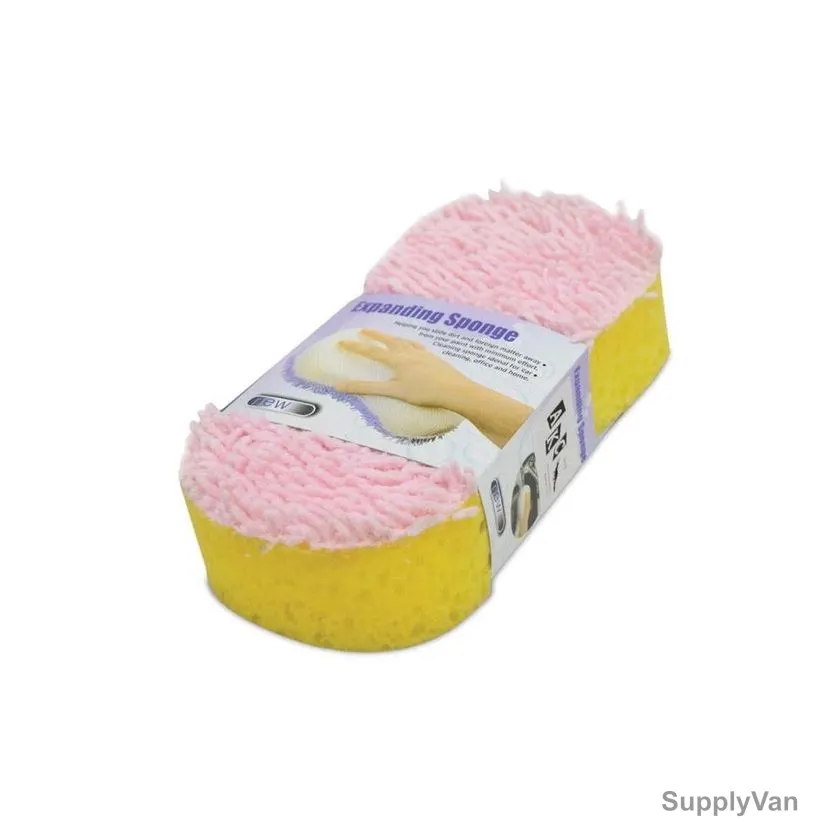 Akc Car Wash Sponge, SP01, 9CM Width x 20CM Length, Yellow