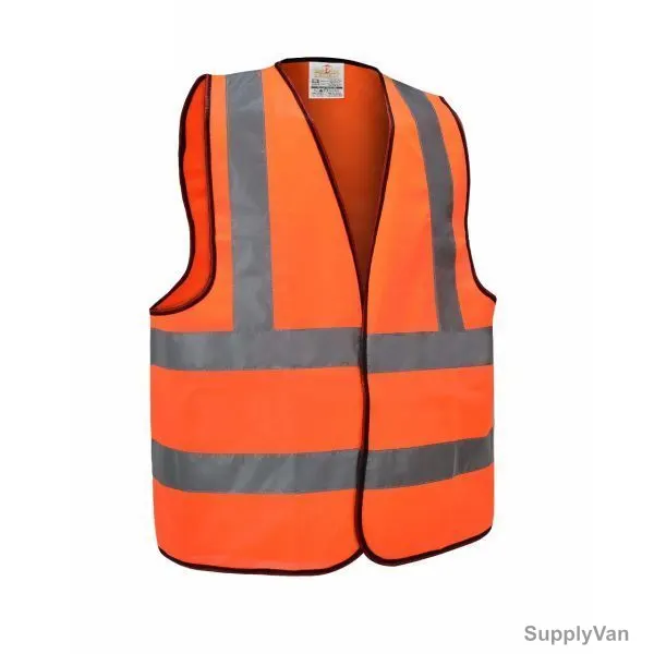 Empiral Reflective High Visibility Safety Vest, E108083401, Polyester, L, Fluorescent Orange