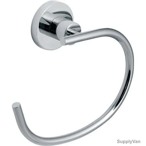 Vado Towel Ring, Elements, Wall Mounted, Chrome, Silver