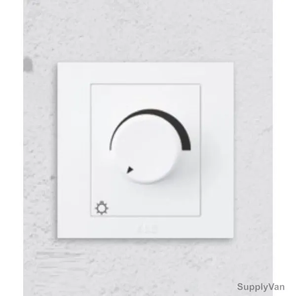 ABB Rotary Dimmer, BH412, Kalo, 1 Gang, 600W