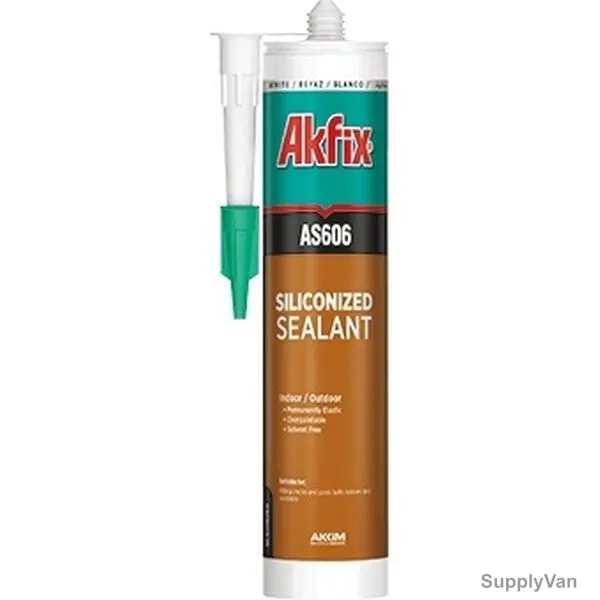Akfix Siliconized Acrylic Sealant, AS606, 310ML, White