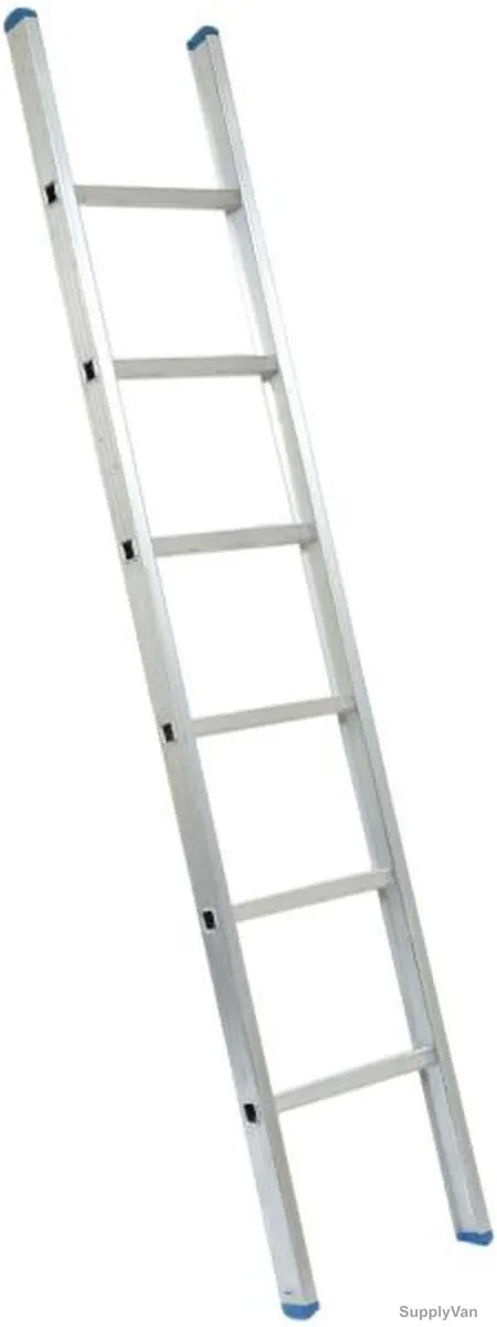Dorfit Straight Ladder, Aluminium, 1 Side, 6 Steps, 2.1 Mtrs