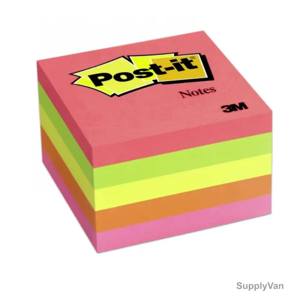 Post-It Super Sticky Notes, 76 x 76MM, Neon, 150 Sheets/Carton