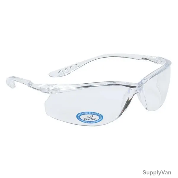 Vaultex Safety Spectacle, V171, Clear, 10 Pcs/Pack