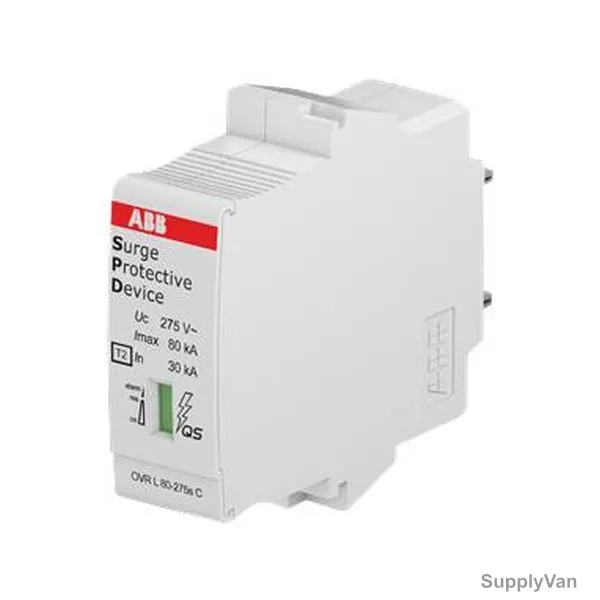 Abb Surge Protective Device, 2CTB815708R2600, 4 Pole, 230-400V, 80kA, IP20