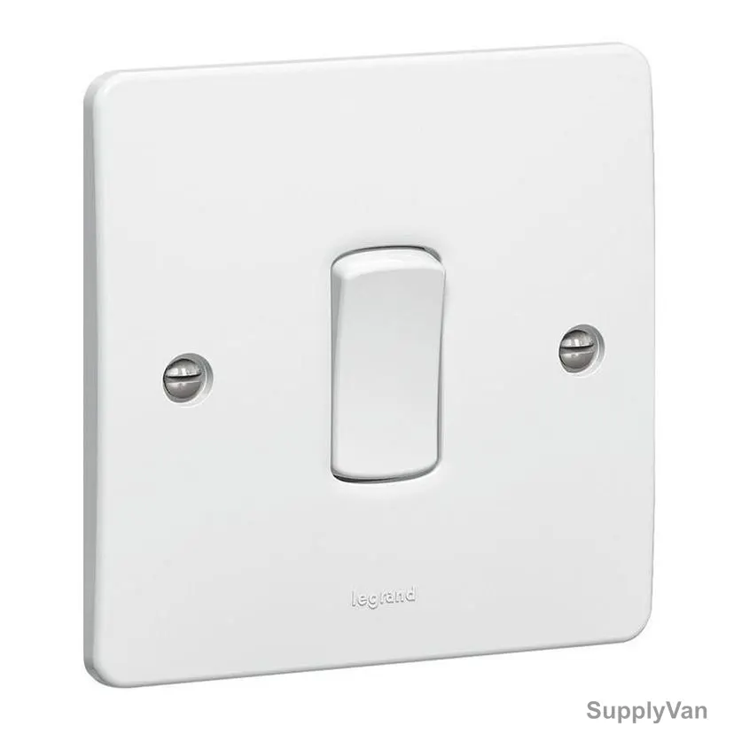 Legrand Synergy Switch Socket, 7300000, 1 Gang, 1 Way, 13A, White