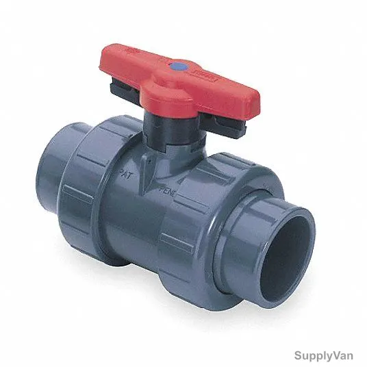 Gf High Pressure Ball Valve, PVC, 2 Inch