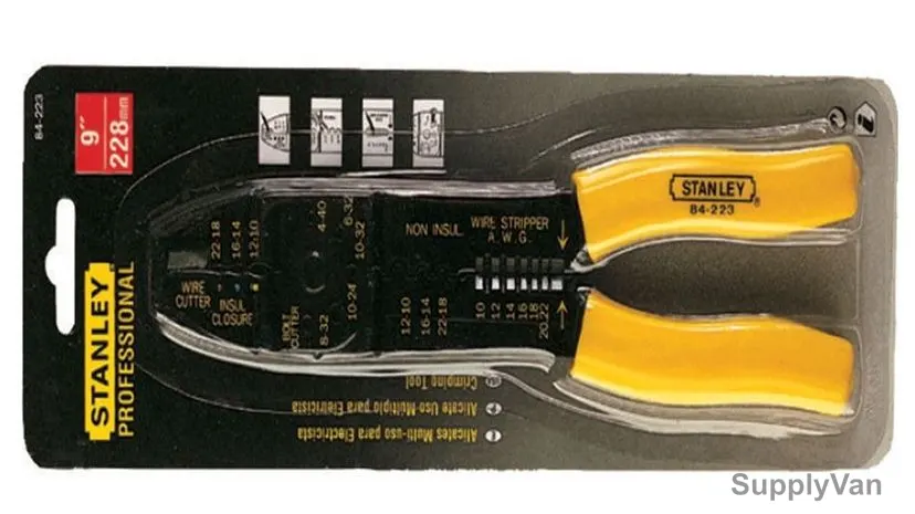 Stanley Crimping Plier, 84-223-22, 9 Inch