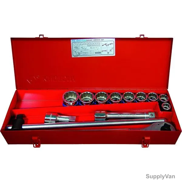 Kingtony Socket Wrench Set, 6013MR, 3/4 Inch Drive, 13 Pcs/Set