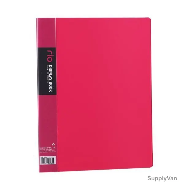 Deli Display File, E5034, Rio, 40 Pocket, Red