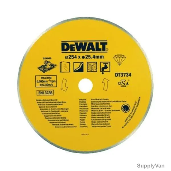 Dewalt Tile Cutting Diamond Blade, DT3734-XJ, 250MM