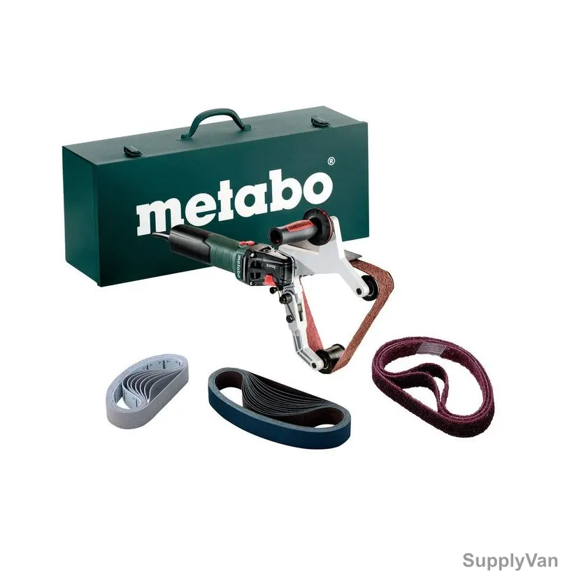 Metabo Tube Belt Sander Set With Metal Carry Case, RBE-15-180, 120V, 1550W — image 1