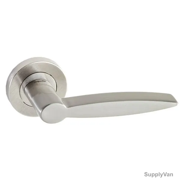Doganlar Door Handle, Pier, Zinc, Satin