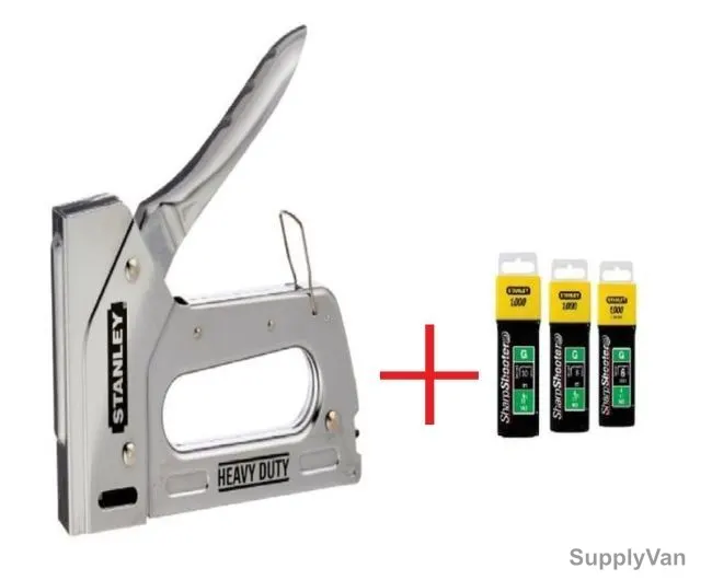 Stanley Staple Gun With 3 Sets of Pins, TR110-Combo