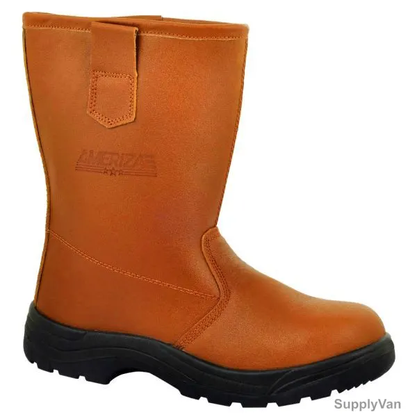 Ameriza Welding Boots, A102030203, Leather, Size40, Brown