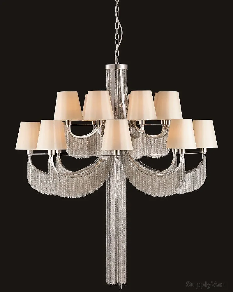 Syv Modern Chandeliers, Bella 16, 60W, Silver
