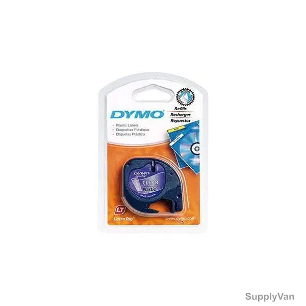 Dymo Label Tape, DYS0721530, LetraTag, 4 Mtrs