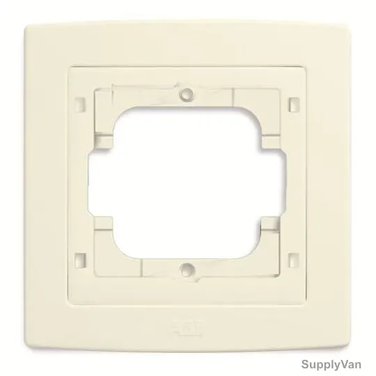 Abb Adapter Plate For Busch-Jaeger, AC503-82, Concept BS, Thermoplastic, IP20, 1 Gang, Ivory White