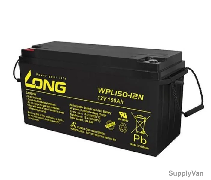 Long Valve Regulated Lead Acid Battery, WPL150-12N, 12V, 150Ah