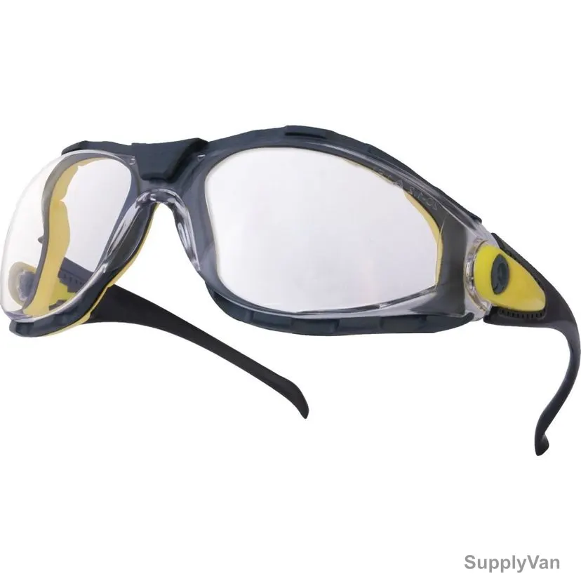 Delta Plus Safety Glasses, PACAYA-C, Polycarbonate, Clear — image 1