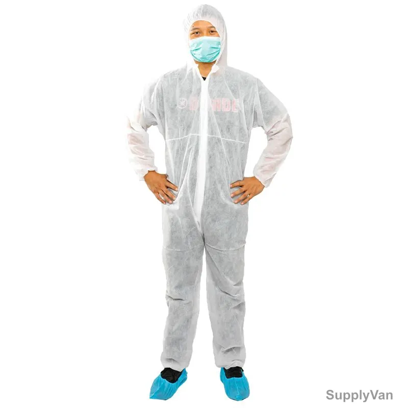 Empiral Disposable Coverall, E107052804, Non Woven Polypropylene, XL, White — image 1