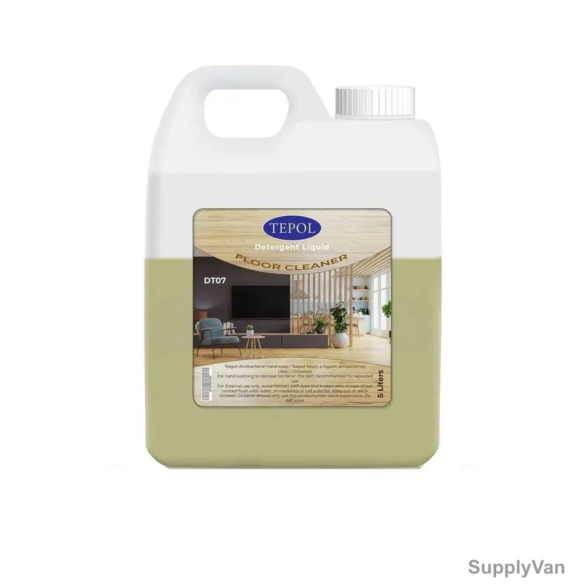 Tepol Floor Cleaner, DT37-5, Citrus Lemon, 5 Ltrs
