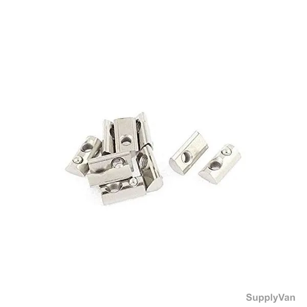 Extrusion Half Round T-Nut, 30 Series, Stainless Steel, M6, PK10