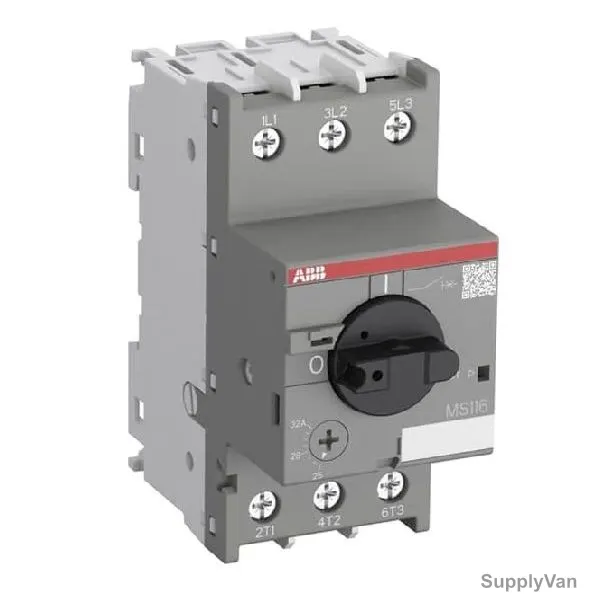 ABB Manual Motor Starter, MS116-25, 3 Phase, 25A