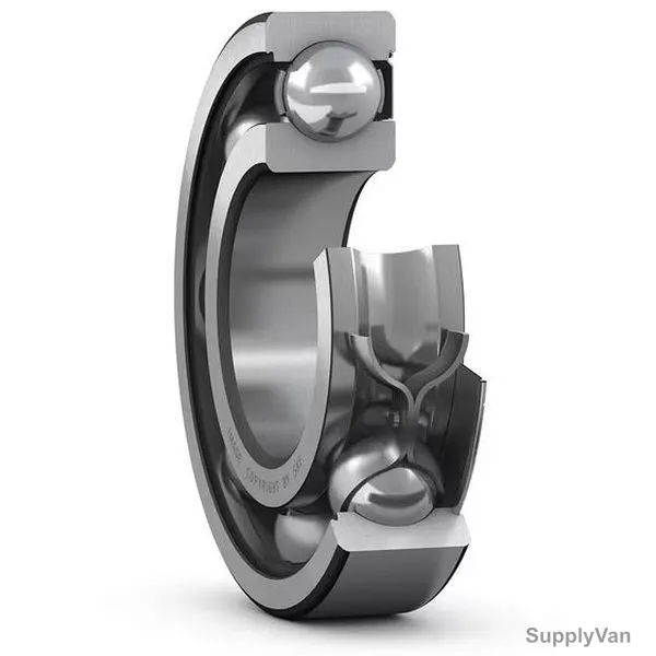 Skf Deep Groove Ball Bearing With Seal, 6202-Z, 11MM Width, 15MM Bore Dia, 35MM Outer Dia