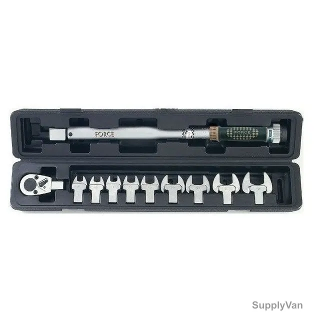 Force Head Interchangeable Torque Wrench and Spanner Set, 64705, 11Pcs
