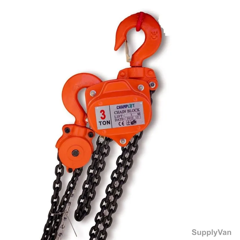 Champlift Chain Block, CB3T, 3 Mtrs Standard Lift, 3 Ton Weight Capacity