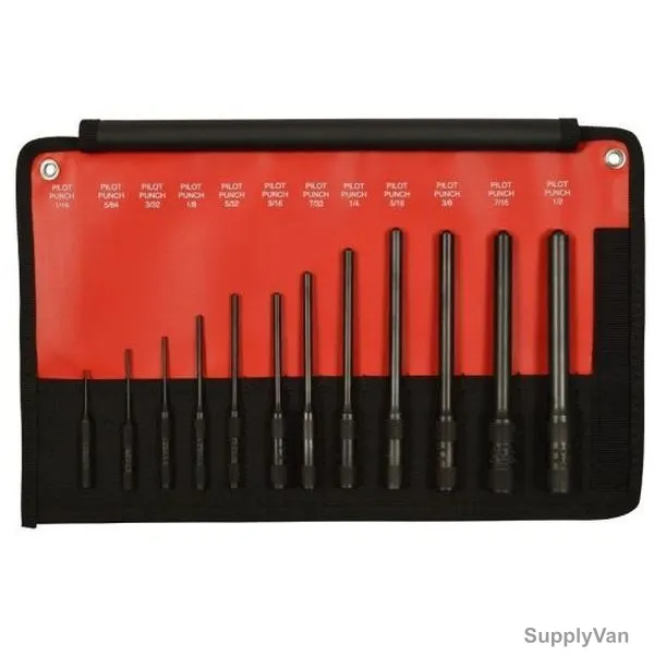 Mayhew Pilot Punch Kit, 62254, 12PCS
