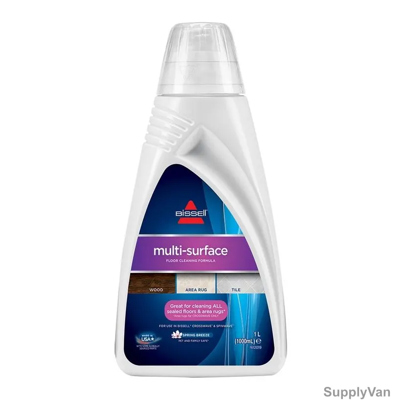 Bissell Crosswave and Spinwave Multi-Surface Floor Cleaner, 1789J, 1 Ltr, Spring Breeze Scented