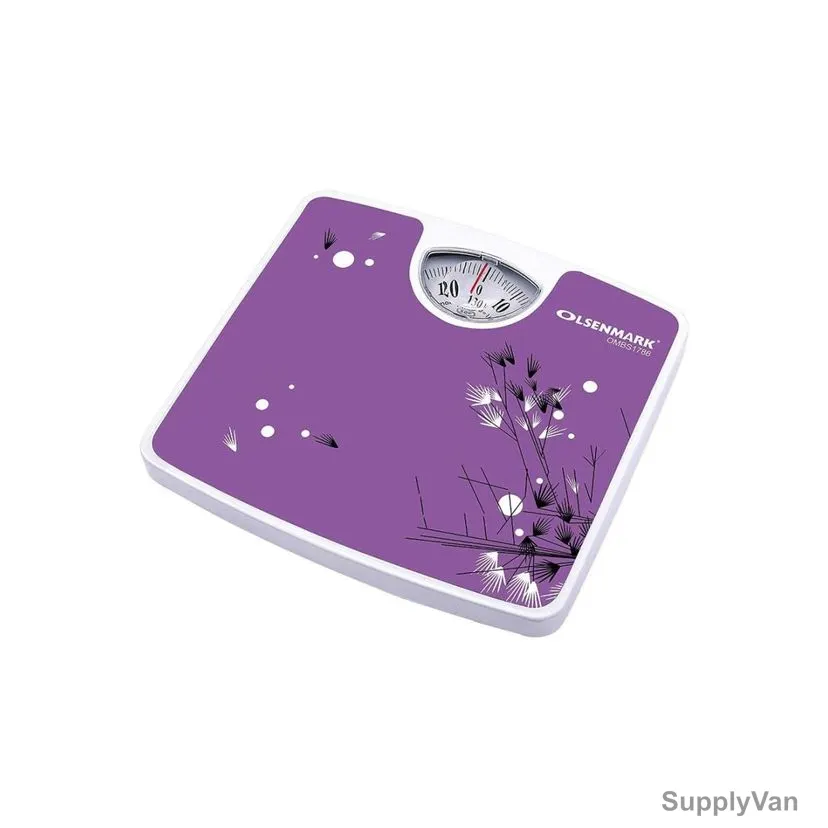 Olsenmark Mechanical Personal Scale, OMBS1786, 130 Kg Weight Capacity, Purple — image 1