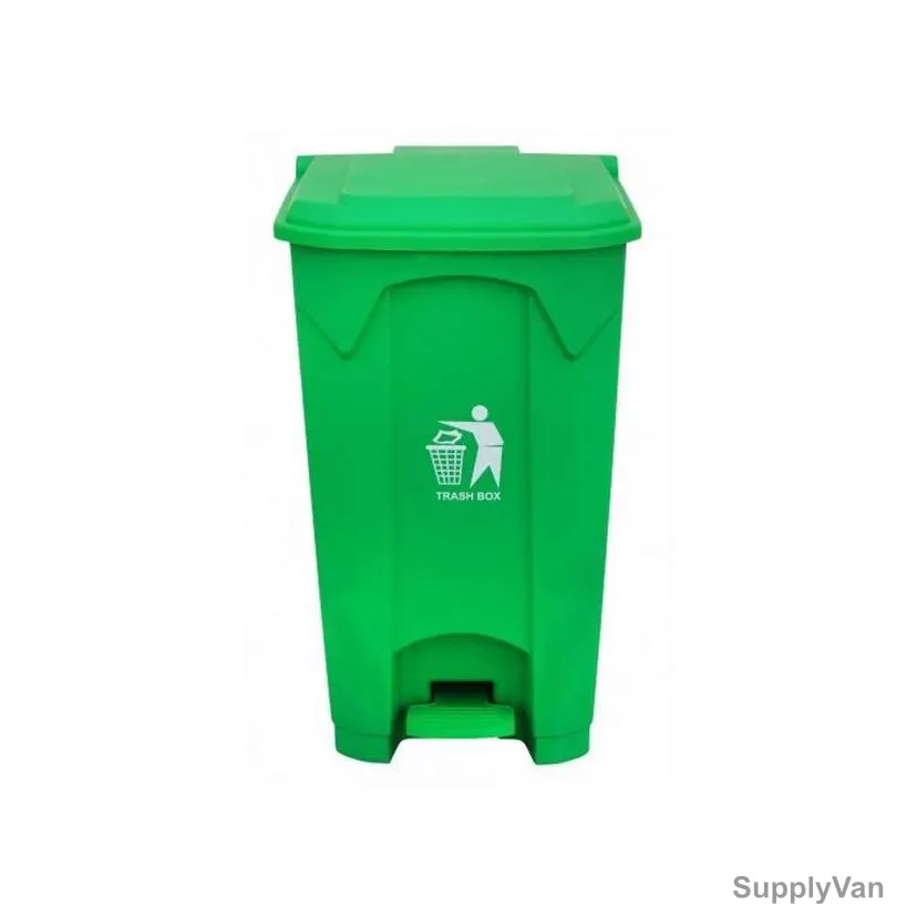 Brooks Pedal Waste Bin, BKS-PDL-1188, 80 Ltrs, Green