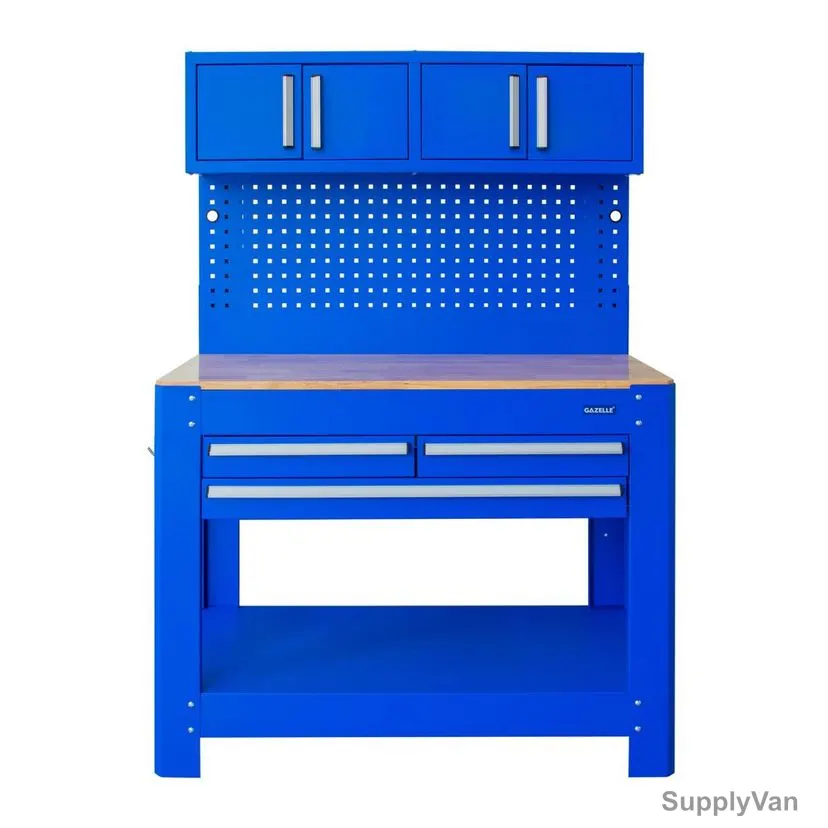 Gazelle Work Bench With 3 Drawer and 2 Closed Shelf Cabinet, G2606-i, 45 Inch — image 1